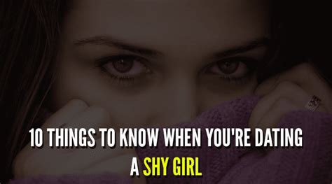 signs youre dating a shy girl